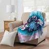 Disney Lilo & Stitch Blanket Cute But Weird Tie Dye Micro Raschel Throw 60"x45" Multicolored - 2 of 4