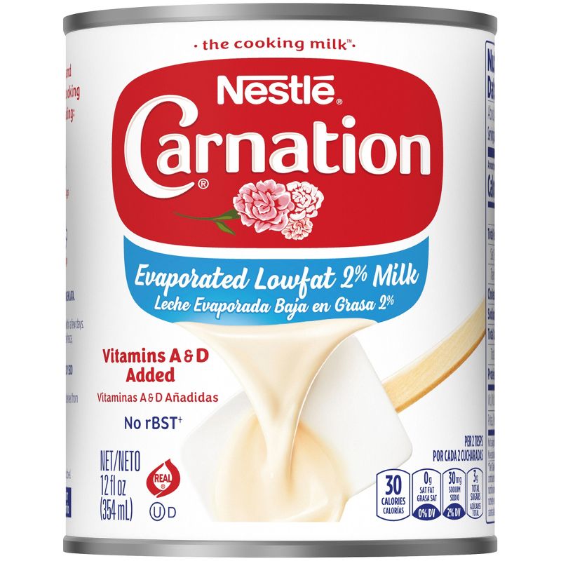 Nestle Carnation Gluten Free Low Fat 2% Evaporated Milk - 12 fl oz, 1 of 6