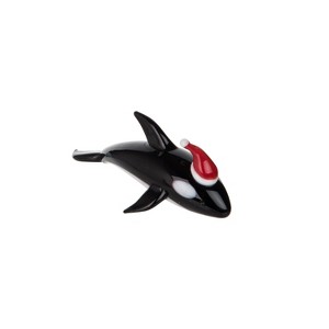 Beachcombers Holiday Orca Mini Glass Figure Figurine Christmas Mass Home Decor Beach Coastal Ocean Sea Life 5.41 X 5.02 X 8 - 1 of 2