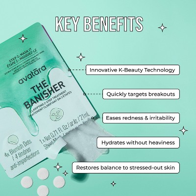 Avatara The Banisher 2 Step Clarifying Treatment - 0.71 fl oz: Hydrating, Face Application, Oily & Acne-Prone Skin, Vegan