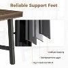 71 Inch Rectangular Dining Table for 6-10 People, Modern Farmhouse Kitchen Table with Adjustable Feet, Sturdy Long Dining Room Table, Brown - 4 of 4