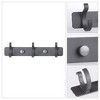 REGALWOVEN Aluminum Alloy Waterproof Rustproof Coat Hook Rack with 3 Hooks - 3 of 4