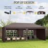 Aghana Digitals 10'x20' UV-Blocking Pop Up Canopy with 4 Sidewalls, Adjustable Steel Legs & Carry - 3 of 4
