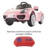 Toy Time Motorized Electric Ride-On Sports Car - 6V Battery-Powered with Remote Control - Pink - 4 of 4