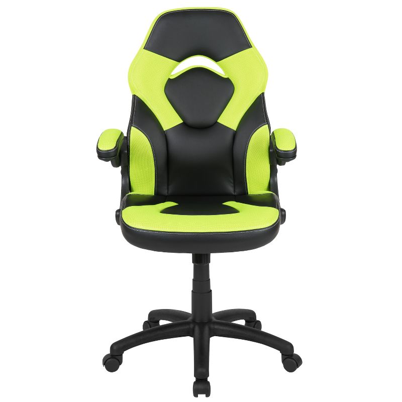 Flash Furniture X10 Gaming Chair Racing Office Ergonomic Computer PC Adjustable Swivel Chair with Flip-up Arms, 4 of 15