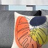 Outdoor Decor by Commonwealth Banana Leaf Print Outdoor Pillow Cover 18" x 18" Multi (Cover Only) - 3 of 4