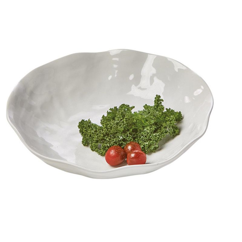 tagltd Formoso White Stoneware Serving Bowl Dinnerware Serving Dish Dishwasher Safe 14.0 inch, 12 oz., 2 of 4