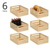 mDesign Natural Cane Kitchen Organizer Storage Bin with Handles - 2 of 4
