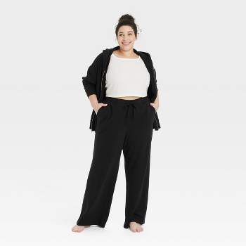 Women's Beautifully Soft Fleece Lounge Jogger Pants - Stars Above™ Charcoal  Black Xxl : Target