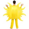 HalloweenCostumes.com One Size Fits Most Adult Sun Costume Sunshine Inflatable Costume Standard, Yellow - 3 of 4