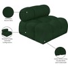 Meridian Furniture,Ames Boucle Fabric Armless - 3 of 4