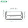 Unique Bargains Zinc Alloy Durable Multipurpose Tri Glide Metal Buckles for Bags 10 Pcs - 3 of 4