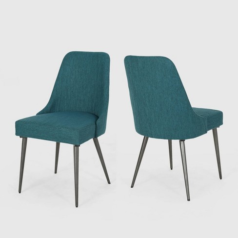 teal dining chairs