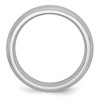 Black Bow Jewelry 7mm Cobalt Satin Domed Polished Ridged Edge Standard Fit Band - 2 of 4