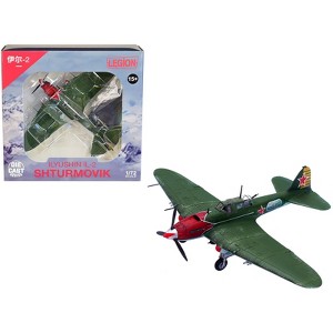 Ilyushin IL-2M3 Sturmovik Aircraft Green Soviet Air Force 1/72 Diecast Model Airplane by Legion - 1 of 4