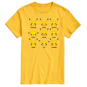 Men's - Pokémon - Moody Pikachu Short Sleeve Graphic T-Shirt - 1 of 4
