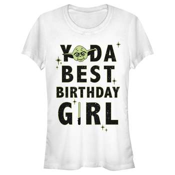 Juniors Womens Star Wars Yoda Best Birthday Girl T-Shirt