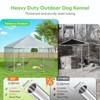 XBRIGH 6.8x6.8 FT Extra Large Outdoor Dog Kennel,Heavy Duty Outdoor Dog Enclosure with Waterproof and Security Lock,Galvanized Link Hexagonal Dog Cage - 2 of 4