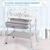Baby Bathtub with Changing Table, Removable Bath Tub Unit w/Soft Cushion - 2 of 4