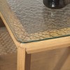 Benecarlo Wood And Glass Top Accent Table - SFV2158A - Natural/Clear - Safavieh Couture - 2 of 4
