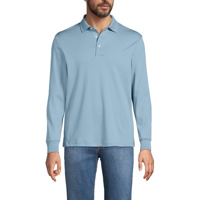 Lands' End Men's Long Sleeve Cotton Supima Polo Shirt