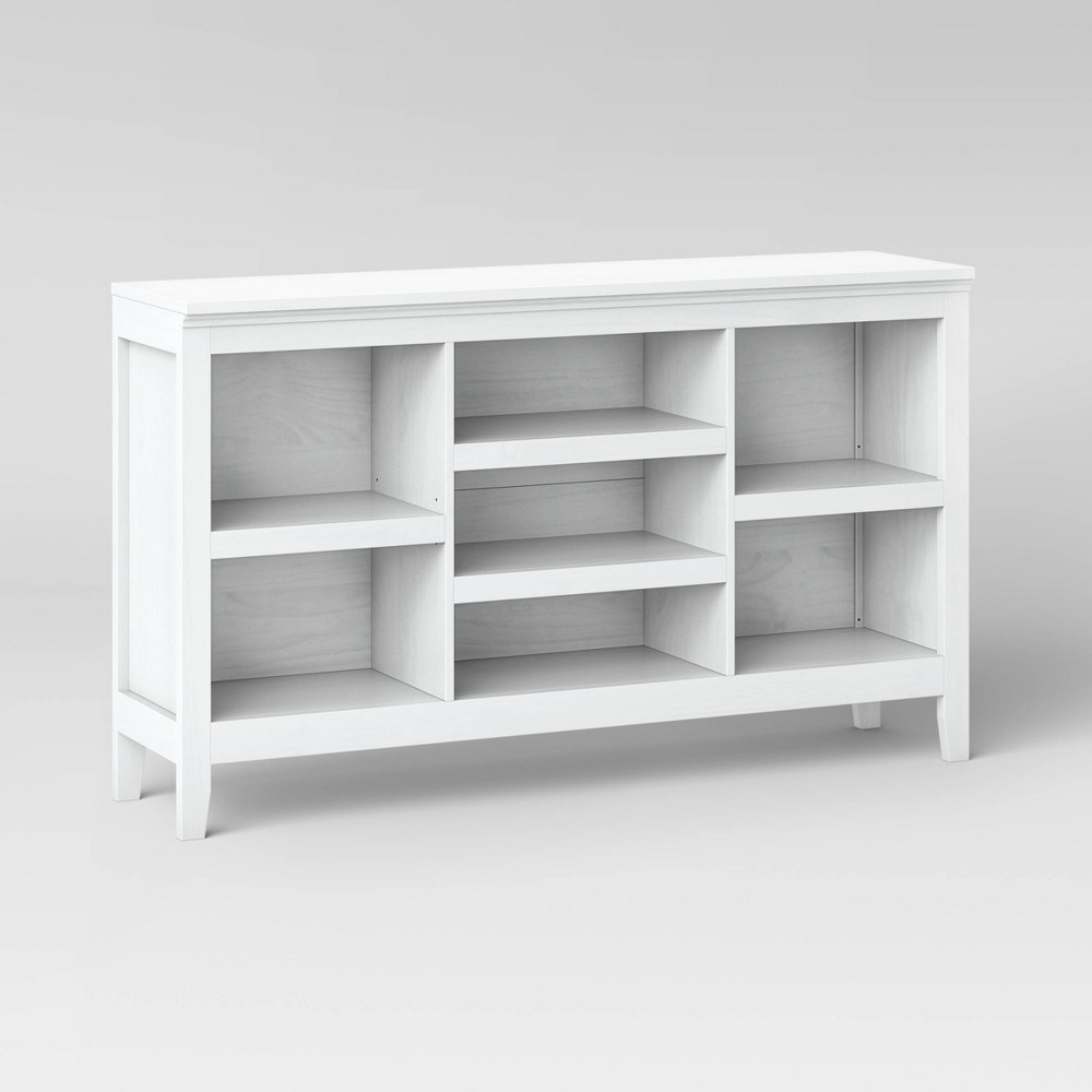 Photos - Wall Shelf 32" Carson Horizontal Bookcase with Adjustable Shelves White - Threshold™