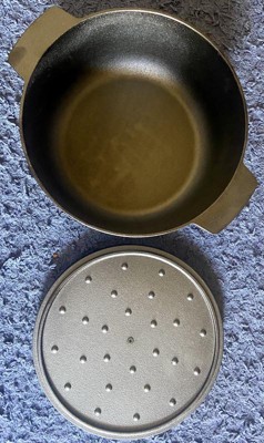 KitchenAid Seasoned Cast Iron Induction Dutch Oven Casserole Cast · 6 QT ·  Iron Black