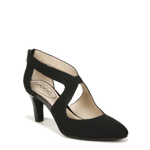 Women's Tara Pointed Toe Wide Width Pumps - A New Day™ Black 12w : Target