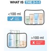 Clear Toiletry Bag, 3 Pack TSA Approved Travel Toiletry bag Carry on Travel Accessories Bag  Water R Makeup Cosmetic Bag - 2 of 4