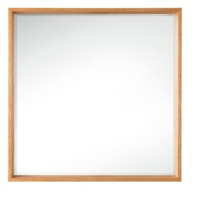 James Martin Vanities Milan 35.4" Square Cube Mirror, Natural Ash - 1 of 2