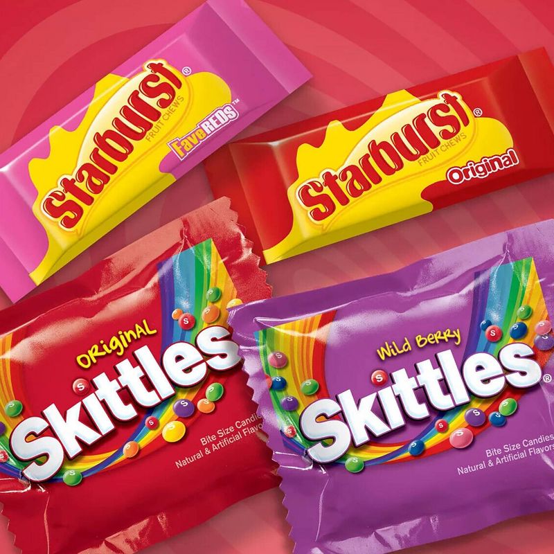 Skittles &#38; Starburst Fun Size Variety Pack - 104.4oz, 2 of 5