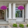 Artificial Outdoor Bougainvillea Flowers with Brown Basket Set of 2 - 3 of 4