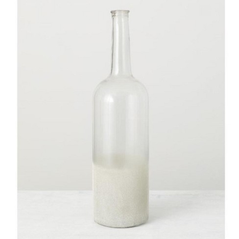 Sullivans Frosted Glass Bottle Vase Target