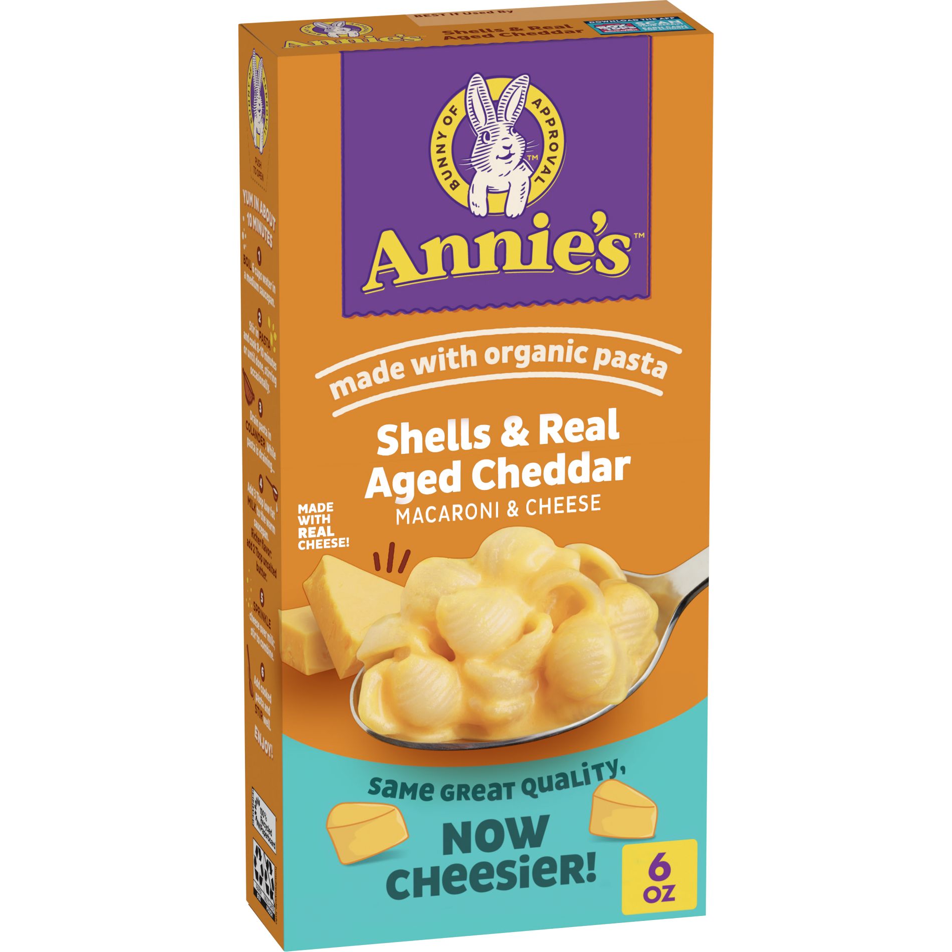 Annie's Shells & Real Aged Cheddar Mac and Cheese - 6oz