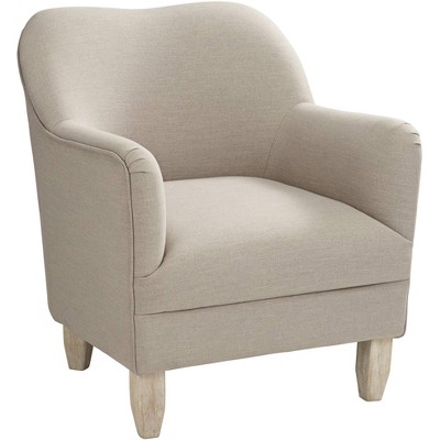 55 Downing Street Mallow Beige Linen Accent Chair