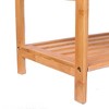 BirdRock Home 3-Tier Free Standing Bamboo Shoe Rack with Handles - image 3 of 4