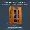 Dynamic Saunas Andora 2-Person Low EMF FAR Infrared Sauna with Red Light Therapy & Bluetooth Speakers | Personal Indoor Spa for Home & Gym – Made from - 3 of 4