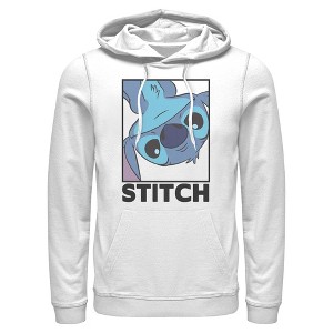Mens Lilo & Stitch Peekaboo Stitch Portrait Lightweight Hoodie - 1 of 4
