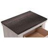 Gulches White Nightstand - 2-Toned Finish, Durable Melamine, Center Metal Drawer Guide, Dovetail Drawer Construction - 4 of 4