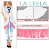 LA LEELA Women's Summer Holiday Beachwear Short Bathing Suit Duster Beach Casual Vacation Swimwear Cover up Cardigan X-Large-XX-Large White, Solid - 2 of 4