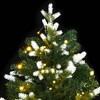 Artificial Hinged Christmas Tree 300 LEDs & Flocked Snow 70.9" - 3 of 4