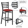 Flash Furniture Ladder Back Metal Restaurant Barstool - 3 of 4