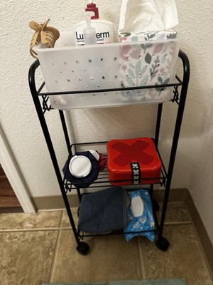 Bathroom Storage Cart Black - Room Essentials™ : Target