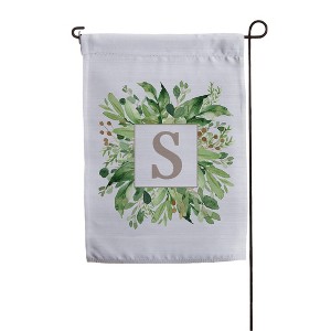 Personalization Mall Spring Greenery Personalized Letter Garden Flag - 1 of 1