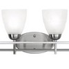 Possini Euro Design Art Deco Wall Light Brushed Nickel Hardwired 33" Wide 4-Light Fixture Marbleized Glass Bathroom Vanity - 3 of 4