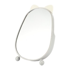 Unique Bargains Portable Cartoon Ears Desktop Cosmetic Mirror 1 Pc - 1 of 3