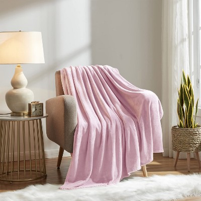 Inhand Fleece Throw Blanket for Couch Sofa or Bed, 50" x 60" Soft Fuzzy Plush Blanket, Luxury Flannel Blanket, Super Cozy and Comfy for All Seasons
