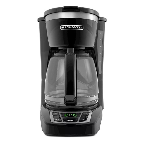 Black And Decker 12 Cup Programmable Coffeemaker In Black And Silver :  Target