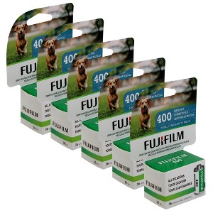 FUJIFILM 400 Color Negative Film (35mm Roll Film, 36 Exposures) - 5 Pack - 1 of 4