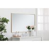 Elegant Lighting Metal frame rectangle mirror 30 inch in Brass - 3 of 4